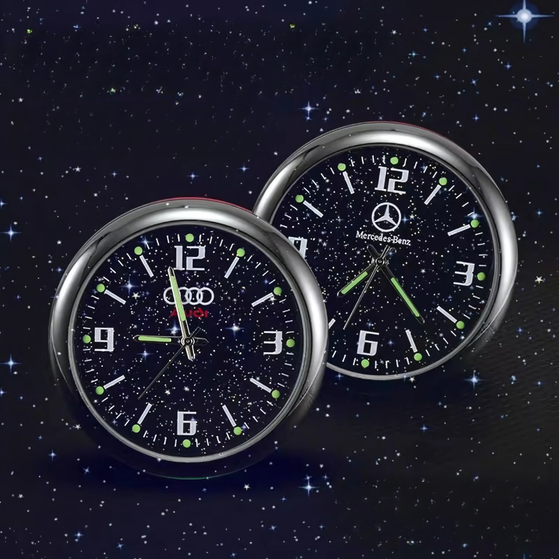 CarClock 1+1 ILMAISEKSI: Elegantti Kvartsi- Autokello Kaikkiin Ajoneuvoihin