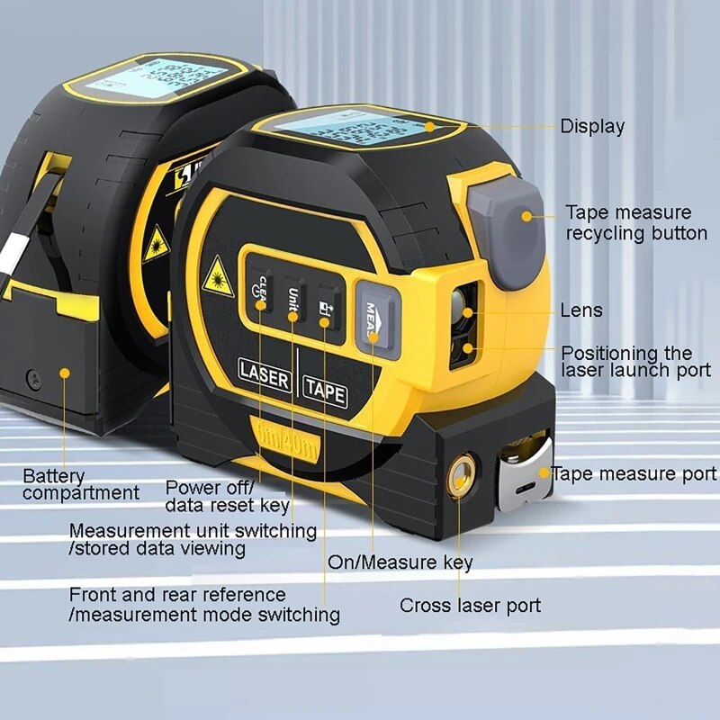 InfralaserTape - 3-in-1 Infrapuna Laser-Mittanauha