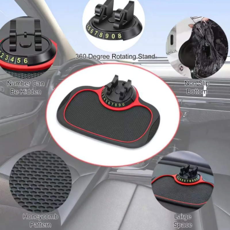 Holder360° PhoneMat 1+1 ILMAINEN: Monitoiminen Luistamaton Kojelaudan Puhelinmatto