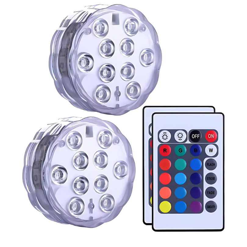 Ledsen™ PoolLights 1+1 ILMAINEN: Vedenpitävät LED Allas, Kylpy Ja Juhlavalot
