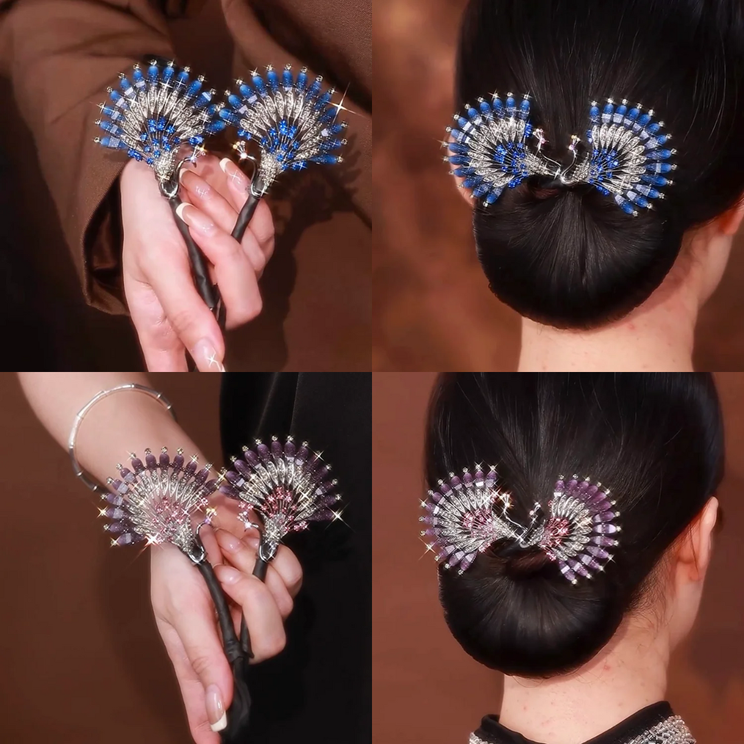 Rose® HairTie 1+1 ILMAINEN: Tyylikäs Hiusside Elegantti Vintage Kristallinen Poninhäntä Kierrekinnike
