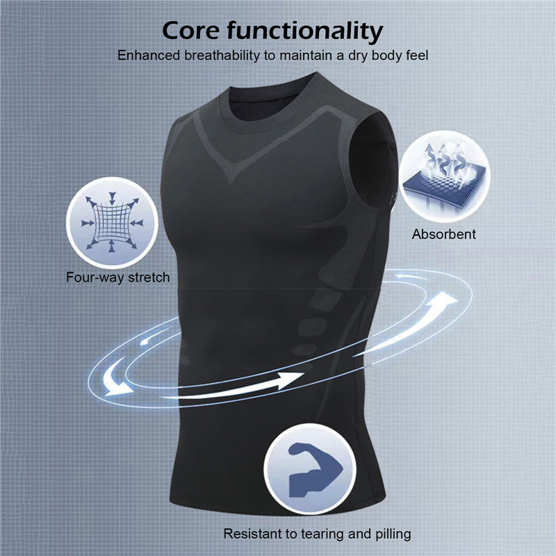 Icone™ BodyBoost 1+1 ILMAINEN: Miesten Runko Muotoilevat Alusvaatteet
