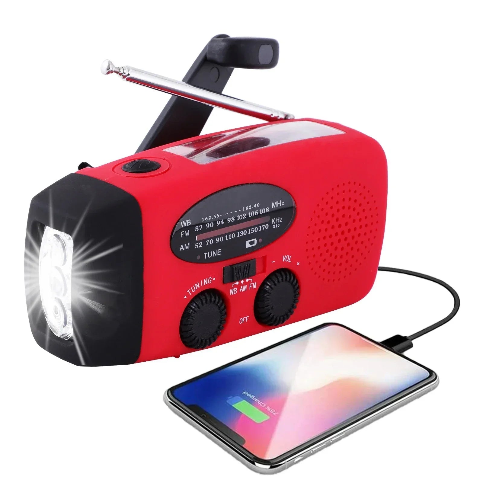 MultiRadio - Monitoimi Solar Kannettava Hätäradio