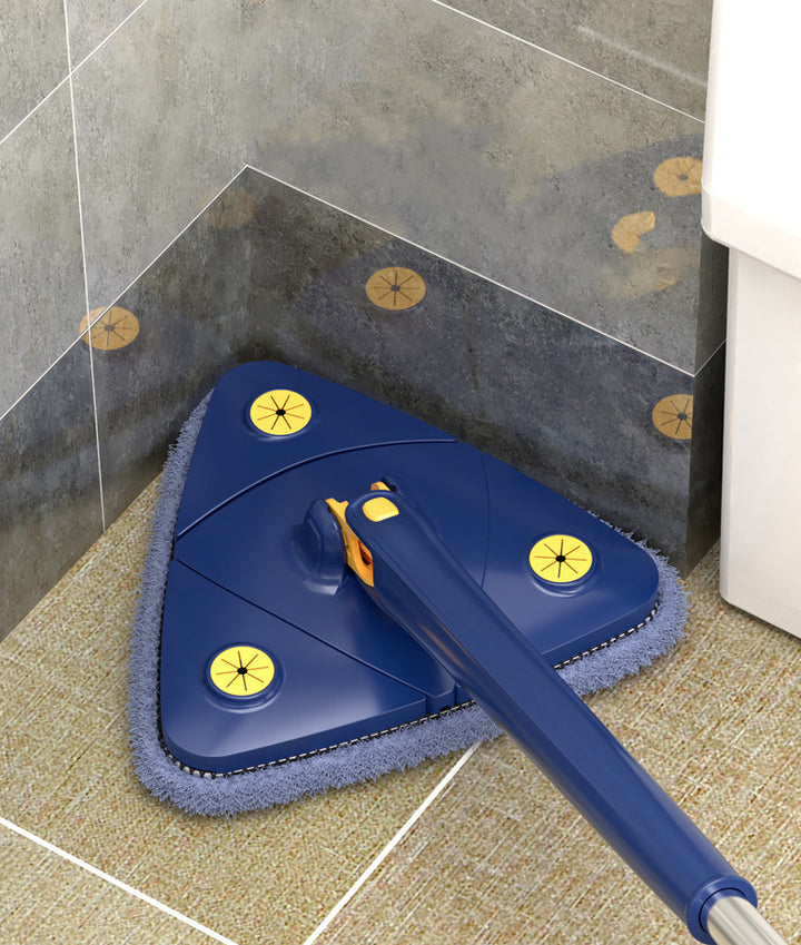 Cleaner Pro° TriangleMop: Pitkä kahva Säädettävä kolmio 360 Puhdistus Moppi