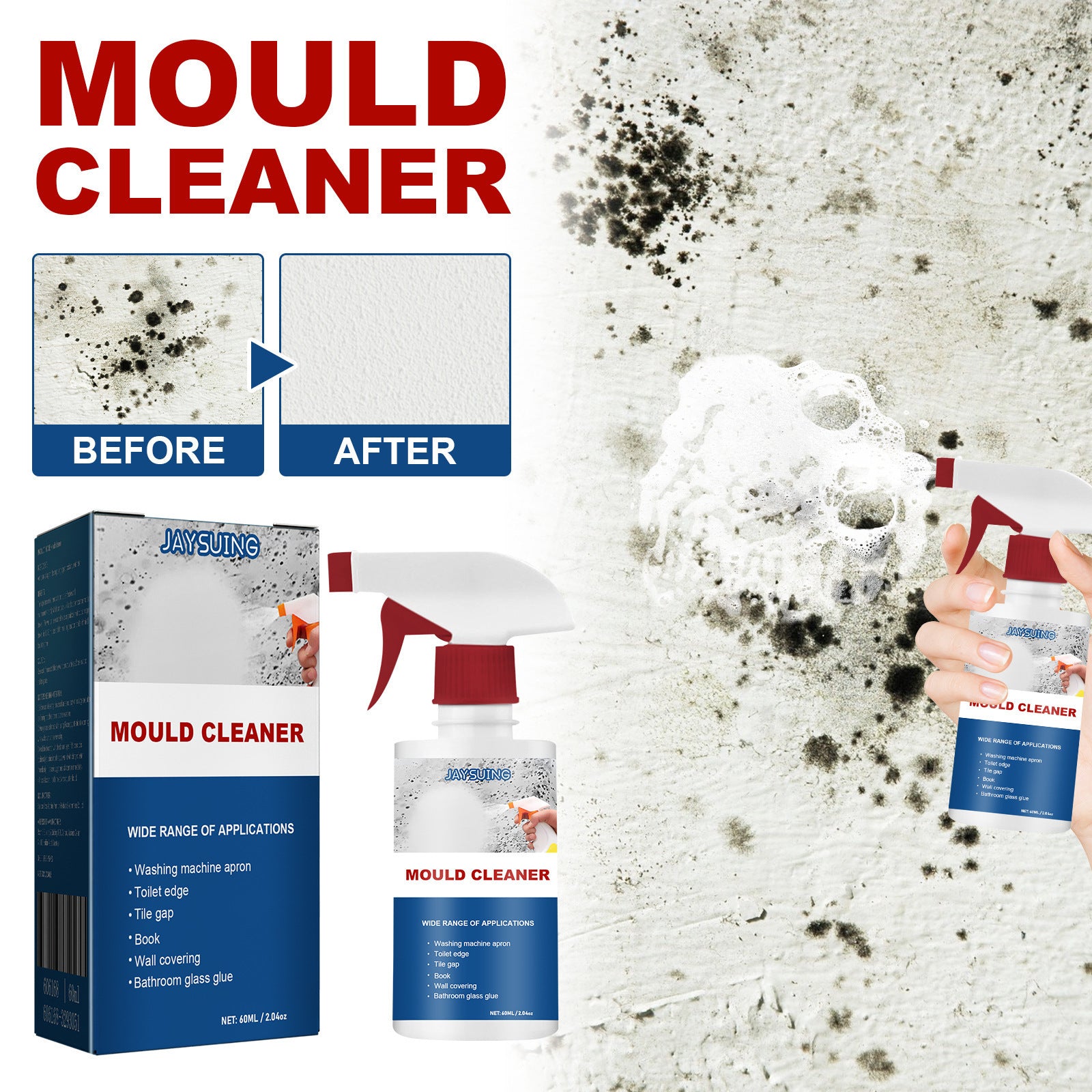 Cleaner Pro° AntiMould: Homeen Vastainen Puhdistusvaahto