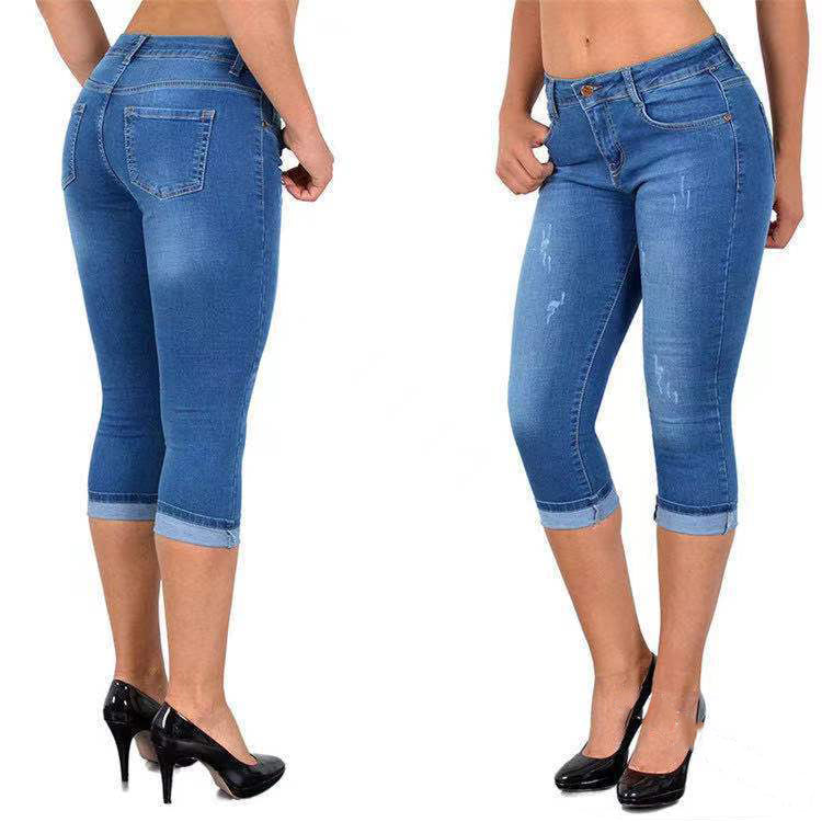 Icone™ KneeDenim: Joustava Tyylikäs Polvipituinen Denim Housut