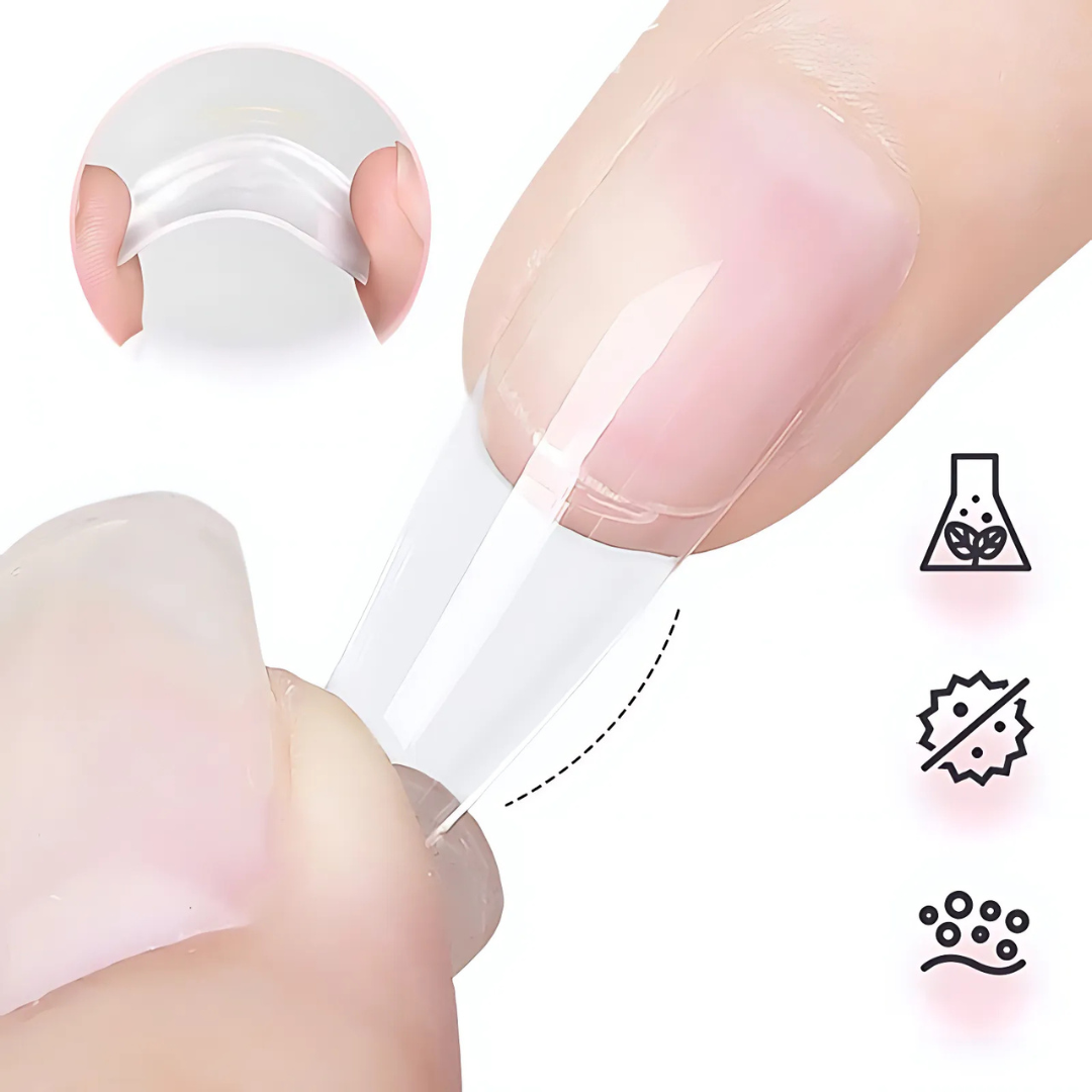 NailClear 1+1 ILMAINEN - 3 In 1 Läpinäkyvä Ammattimainen Kynsikonstruktiogeeli