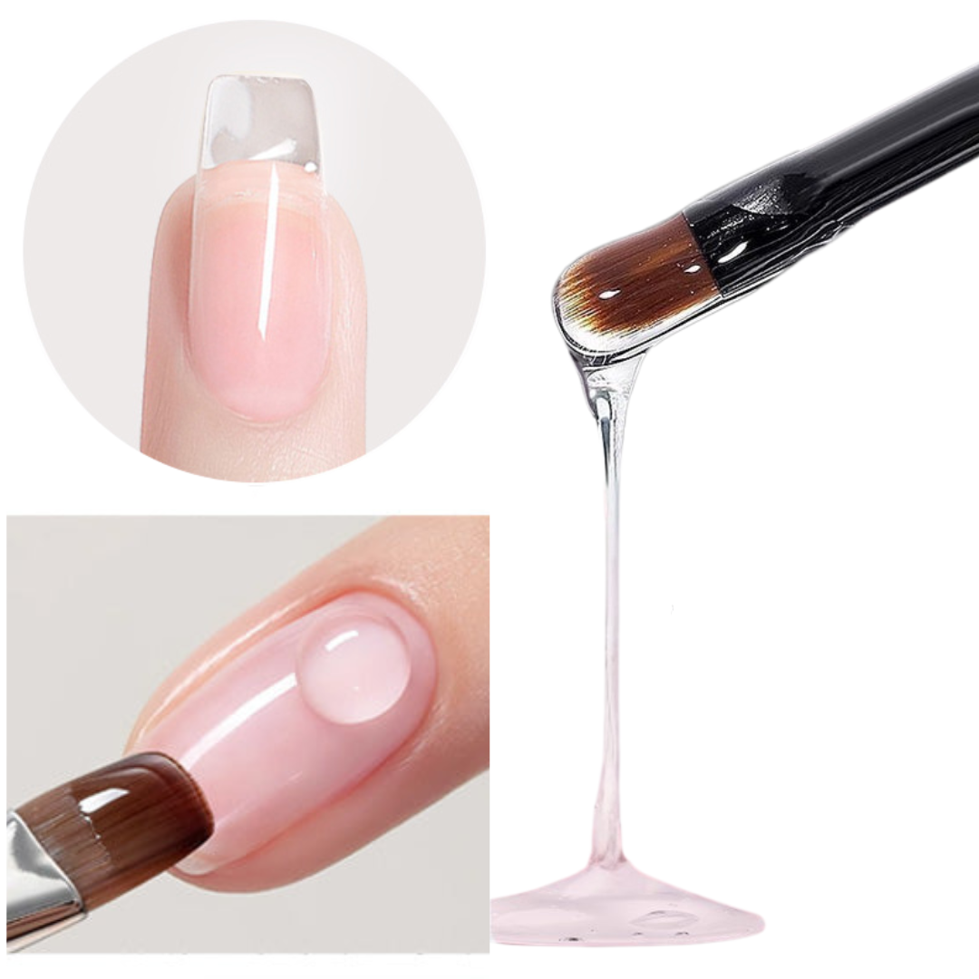 NailClear 1+1 ILMAINEN - 3 In 1 Läpinäkyvä Ammattimainen Kynsikonstruktiogeeli