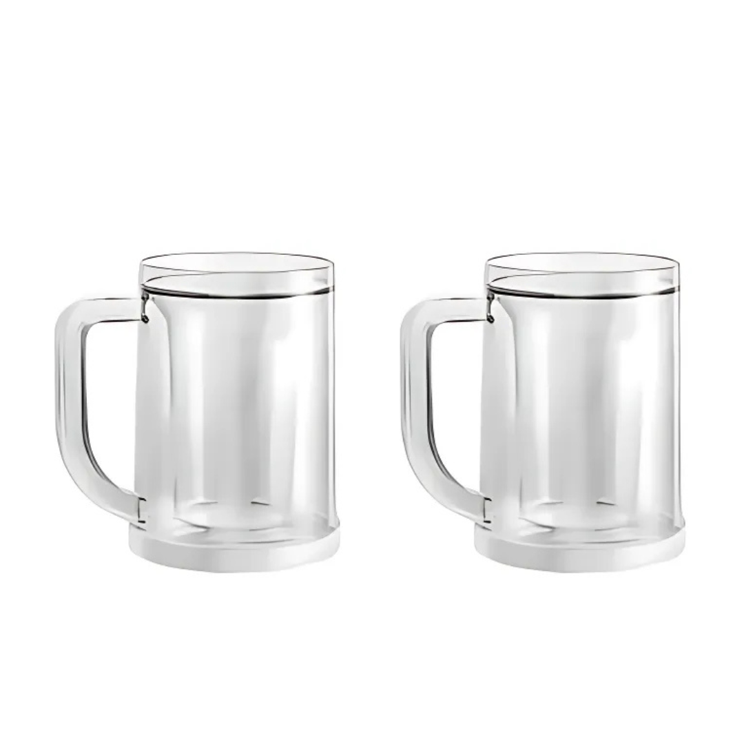 Globetrek° IceMug 1+1 ILMAINEN: Tuplakerros Nopea Jää Jäähdytys Pakastin Muki