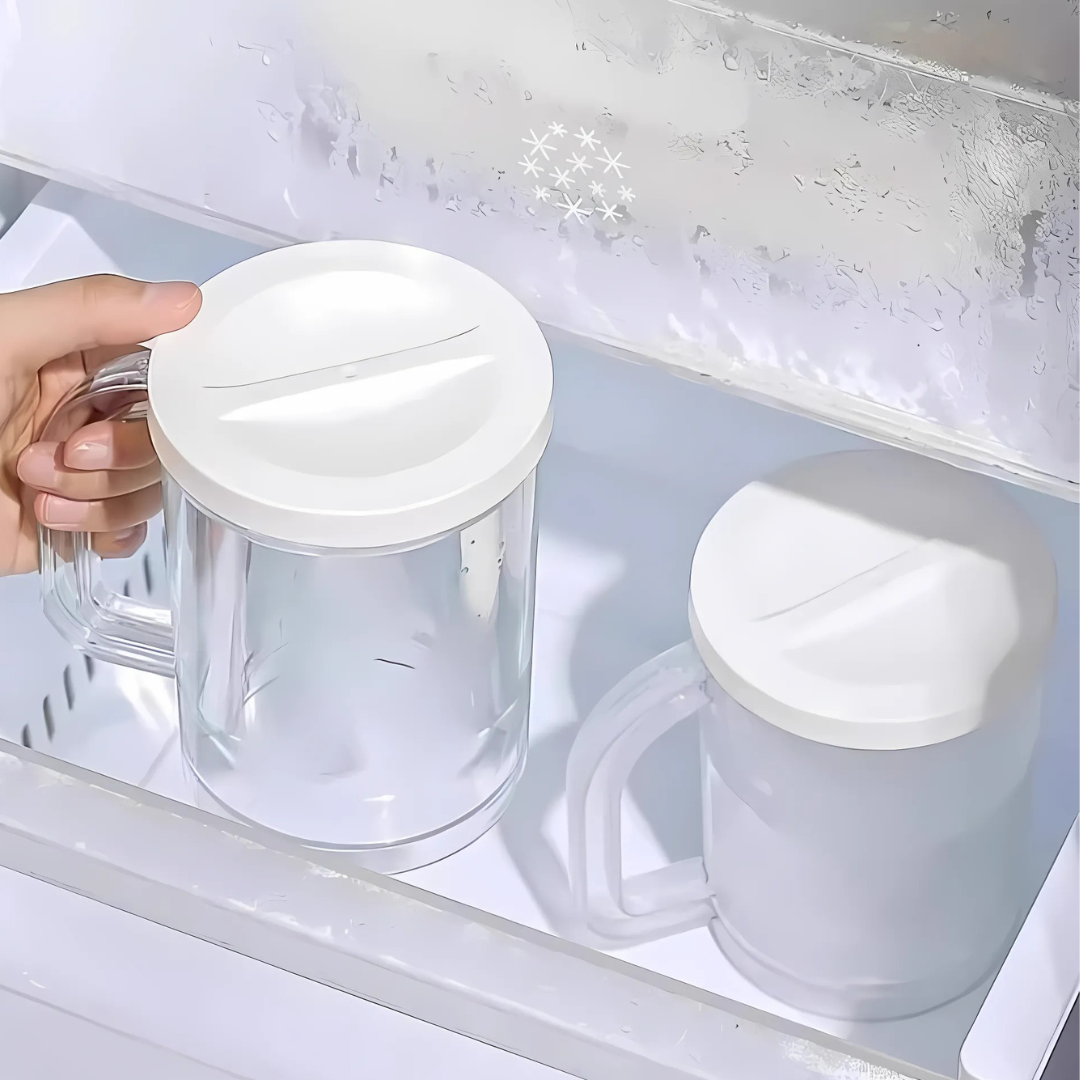 Globetrek° IceMug 1+1 ILMAINEN: Tuplakerros Nopea Jää Jäähdytys Pakastin Muki