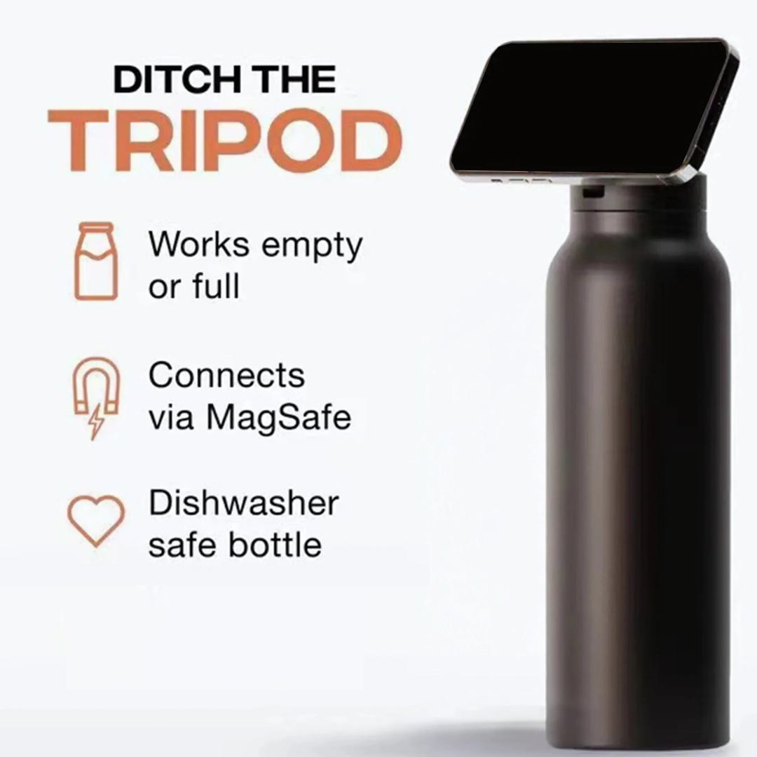 Holder360° MagneticBottle: Magneettinen Vesipullon Puhelinteline