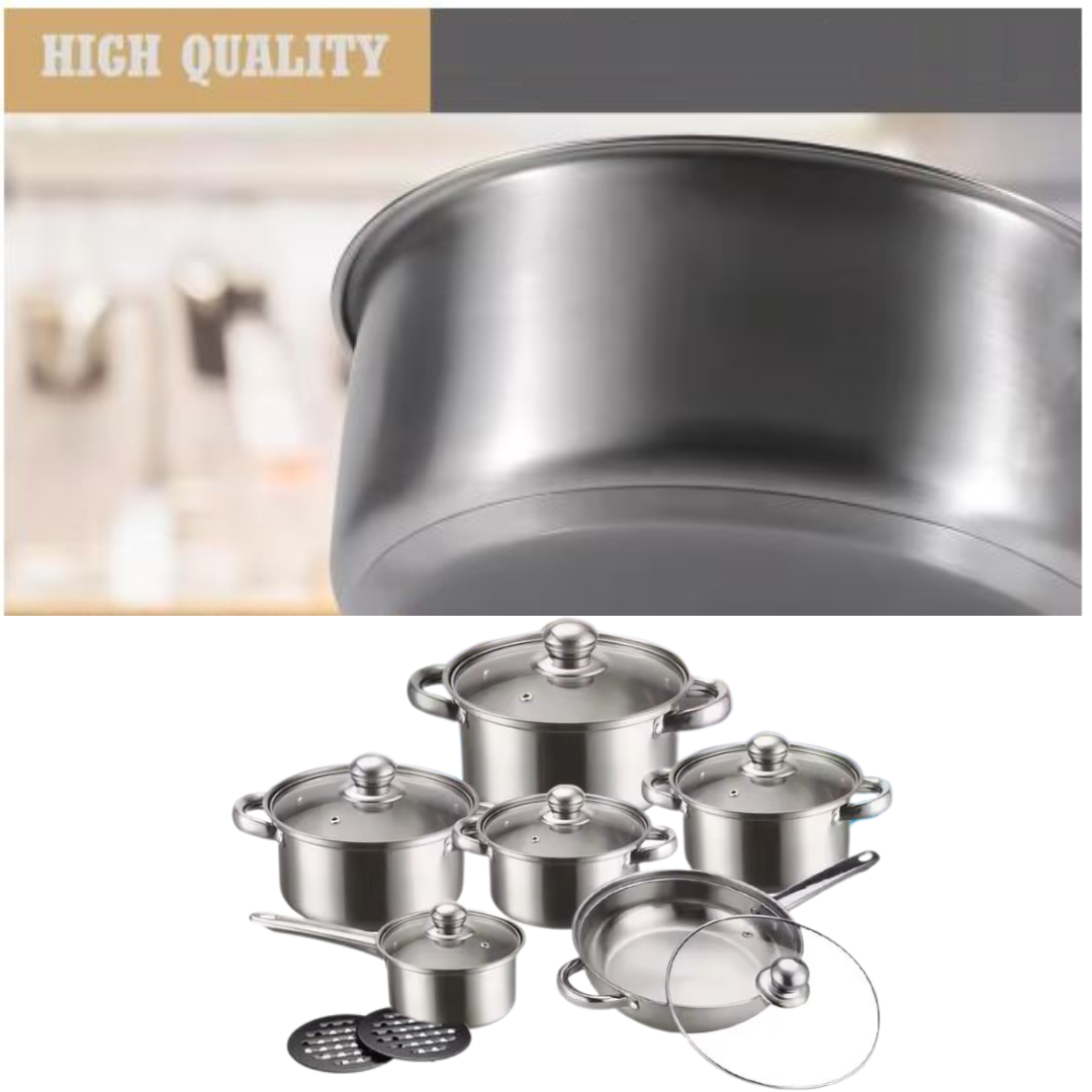 Globetrek° CookingSet: 12-Osainen Ruostumattomasta Teräksestä Valmistettu Keittiövälineet