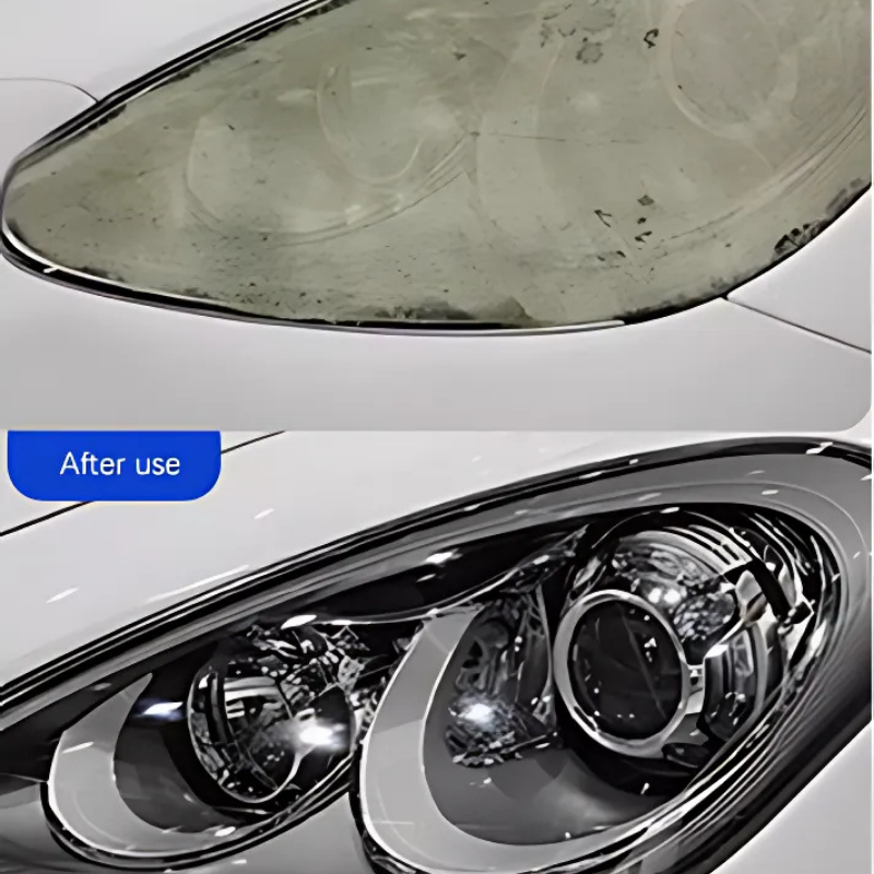 HeadlightSpray 1+1 ILMAINEN: Helppokäyttöinen Auton Ajovalojen Puhdistus Suihkupakkaus
