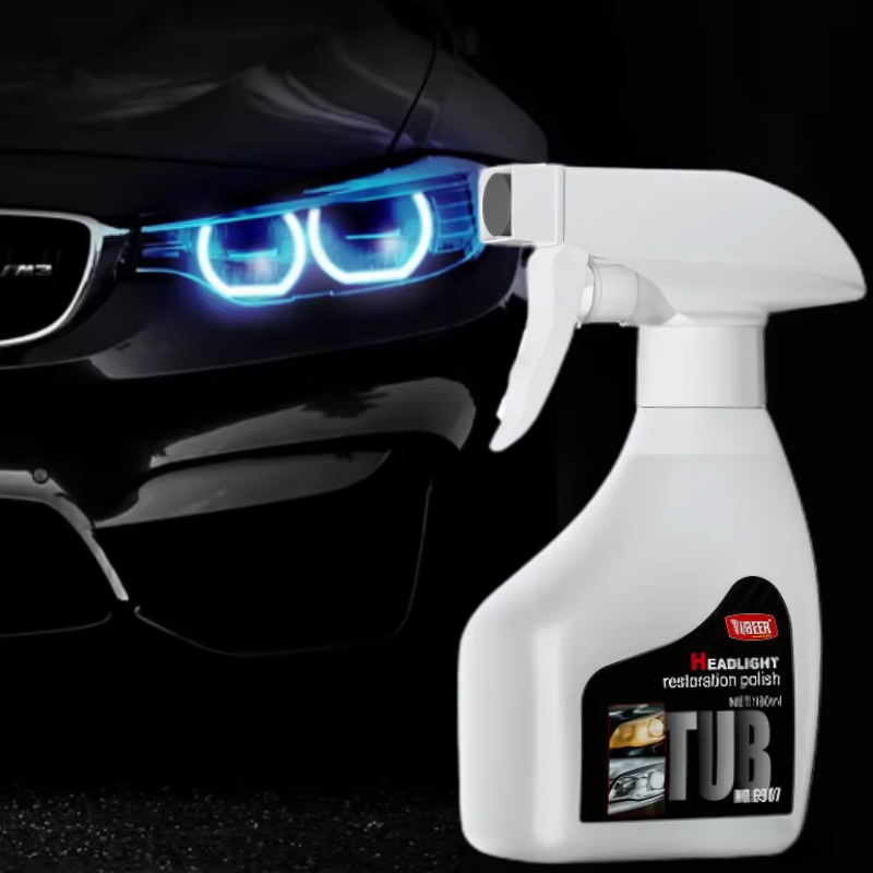 HeadlightSpray 1+1 ILMAINEN: Helppokäyttöinen Auton Ajovalojen Puhdistus Suihkupakkaus