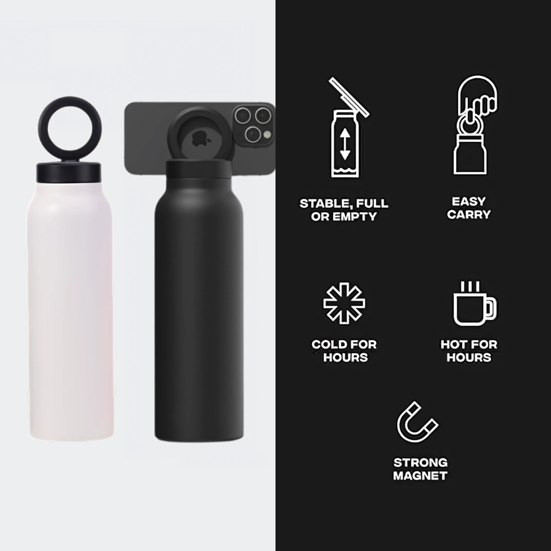 Holder360° MagneticBottle: Magneettinen Vesipullon Puhelinteline