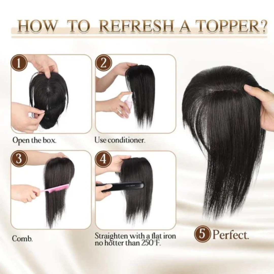 Rose® WigBangs 1+1 ILMAINEN: Saumaton Peruukki Luonnollisen Näköinen Hiusotsat Pidennykset
