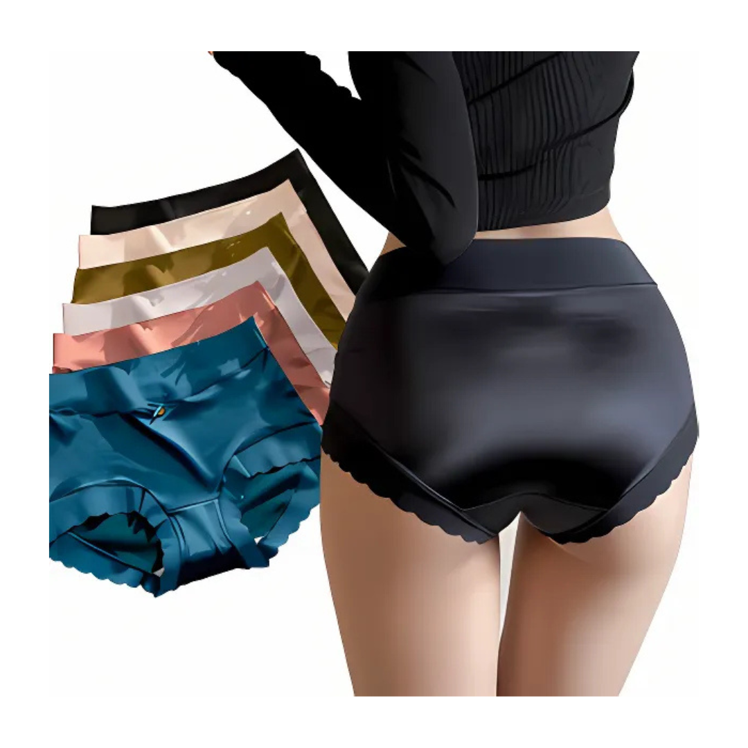 Icone™ WomensUnderwear 1+1 ILMAISEKSI: Korkea Vyötärö Hengittävä Naisten Alusvaatteet