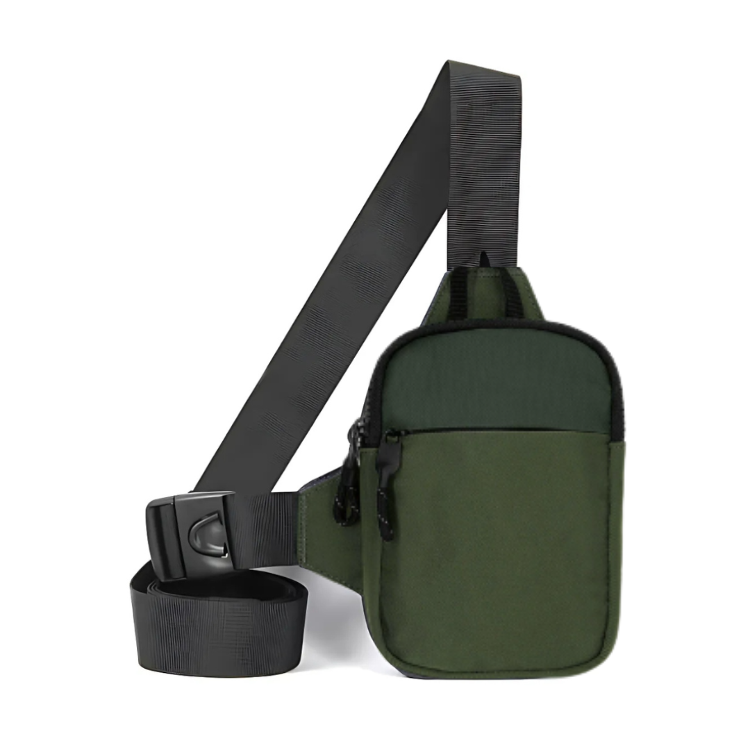 Icone™ ChestBag 1+1 ILMAINEN: Säädettävä Hihna, Unisex-Mallinen Mini-Rintalaukku