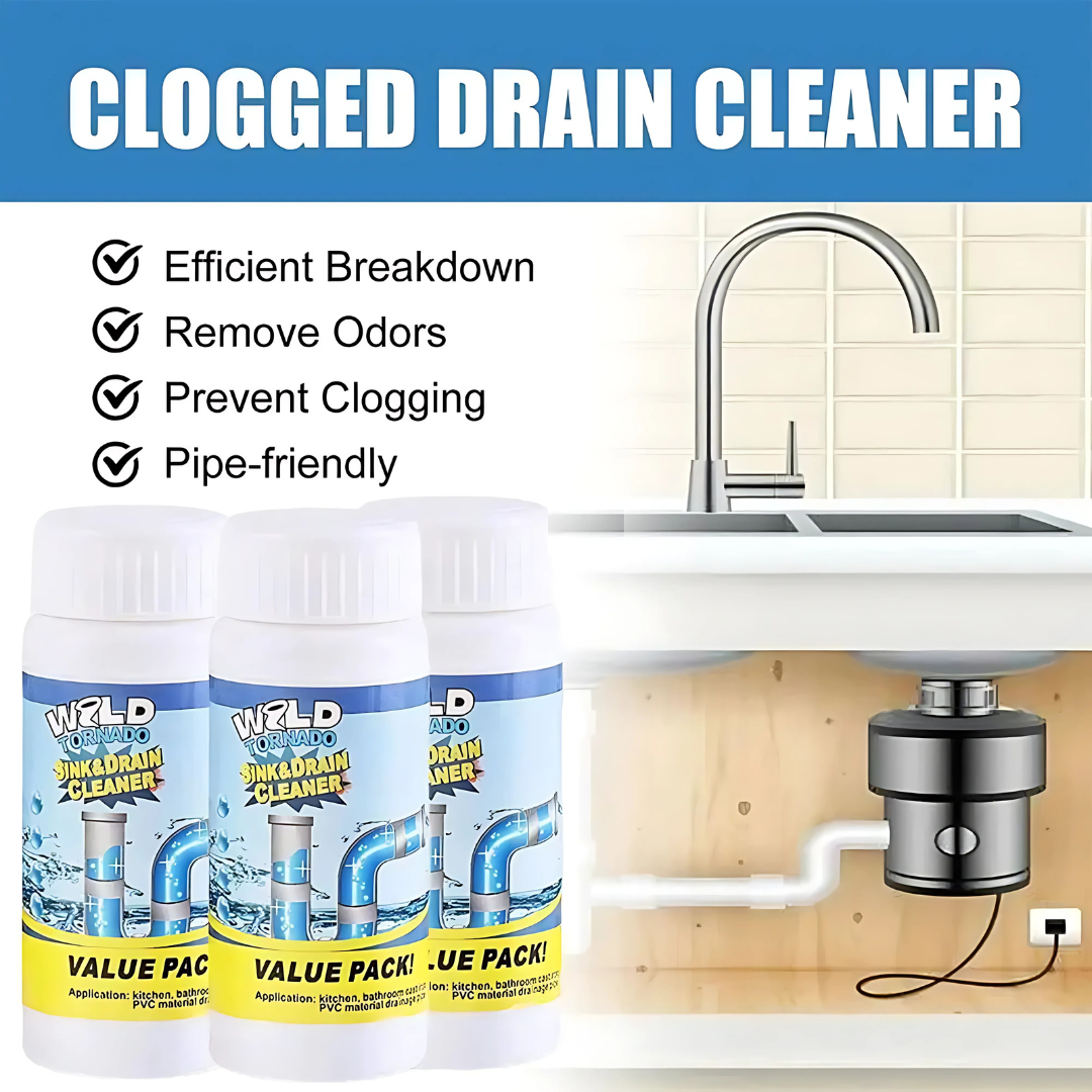 Cleaner Pro° PipeCleaner 1+1 ILMAINEN: Pesuallas Ja Viemäri Putken Puhdistusjauhe