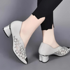 Happy™ GlimmerShoes: Mesh Korkokengät Kengät Kanssa Kristalli Aksentit