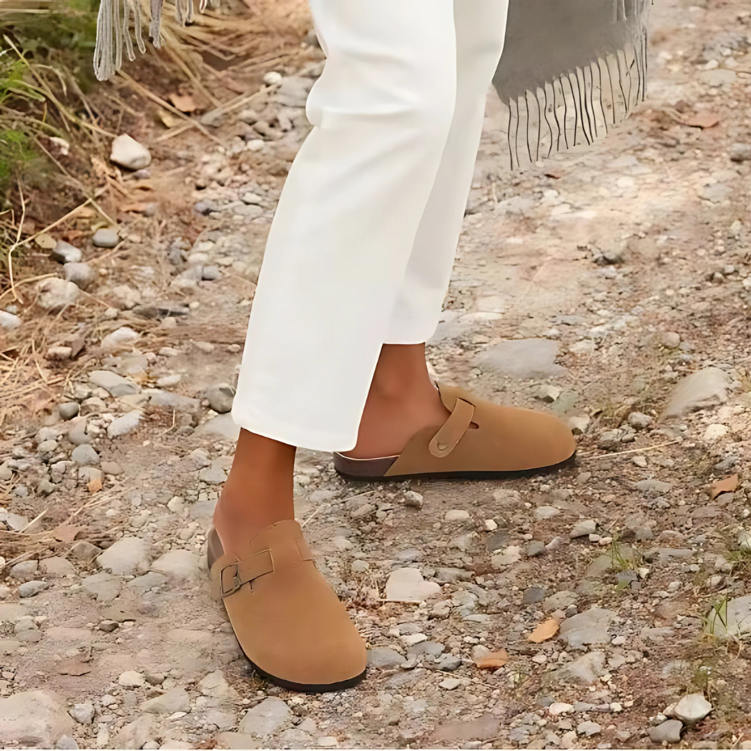 Happy™ ClassySandals: Mukava Klassinen Tyyli Suljettu Kärki Litteät Sandaalit