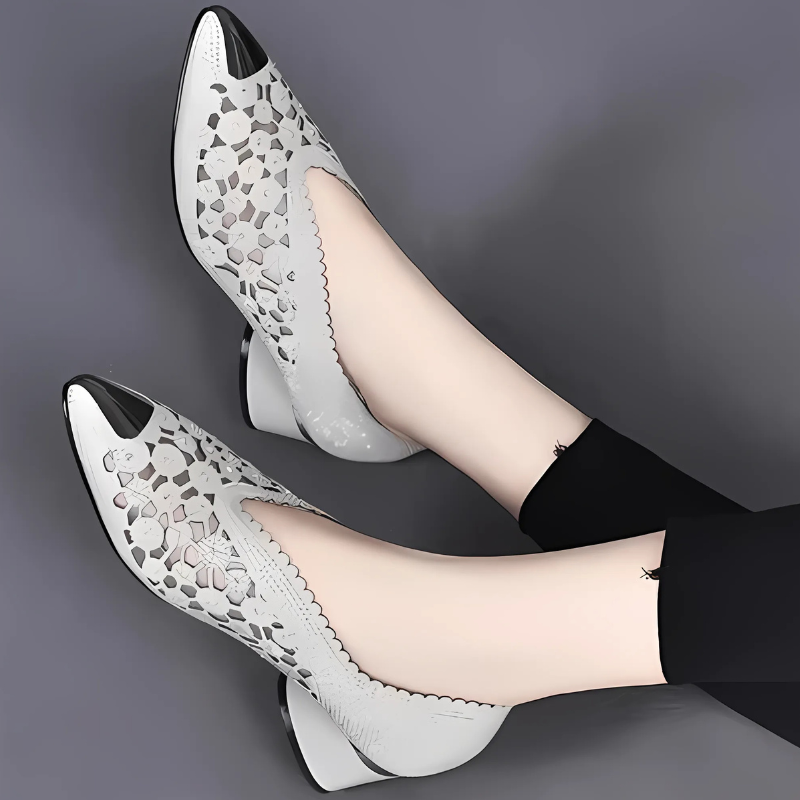 Happy™ GlimmerShoes: Mesh Korkokengät Kengät Kanssa Kristalli Aksentit