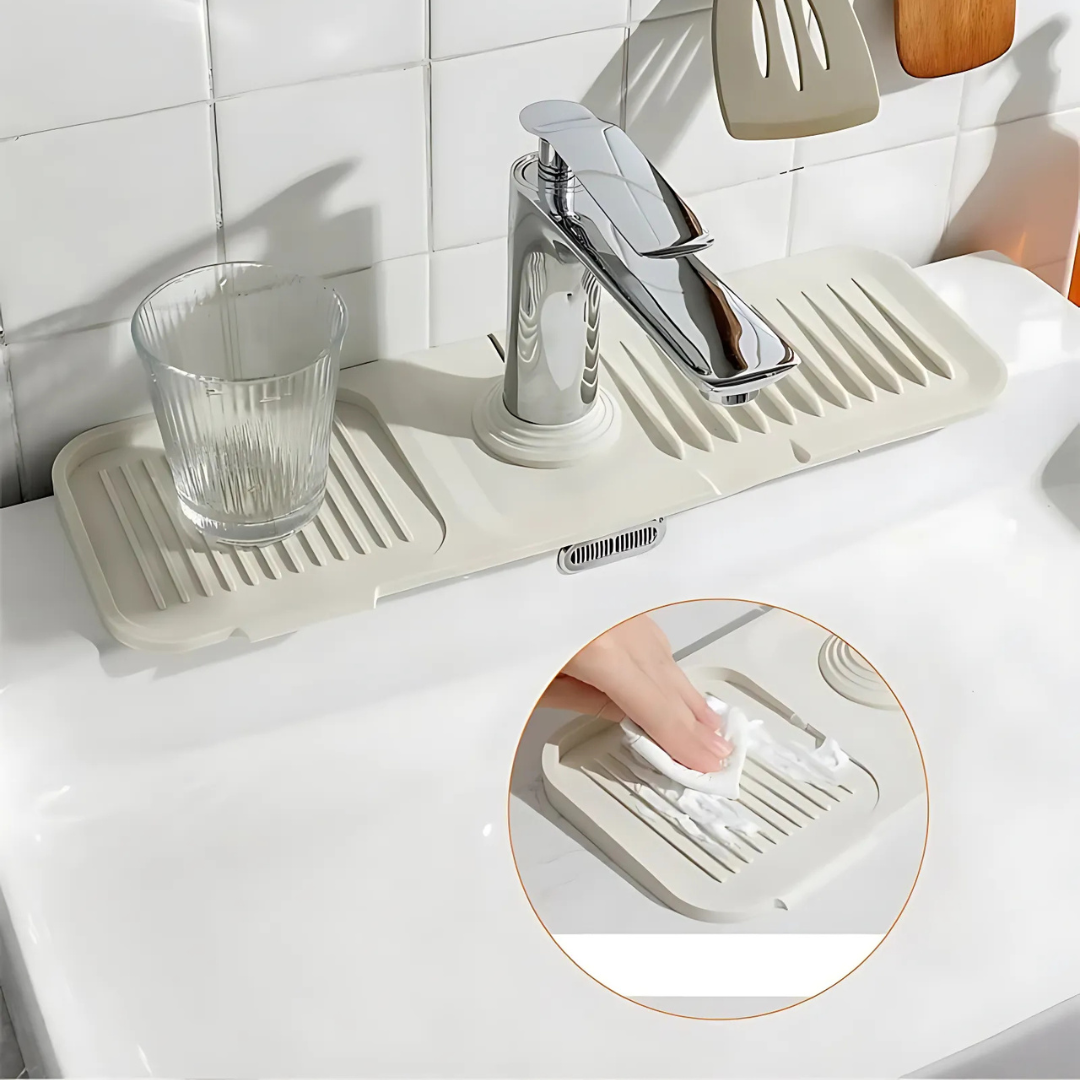 Globetrek° SplashGuard: Keittiön Pesuallas Silikoninen Vesi Kilpi