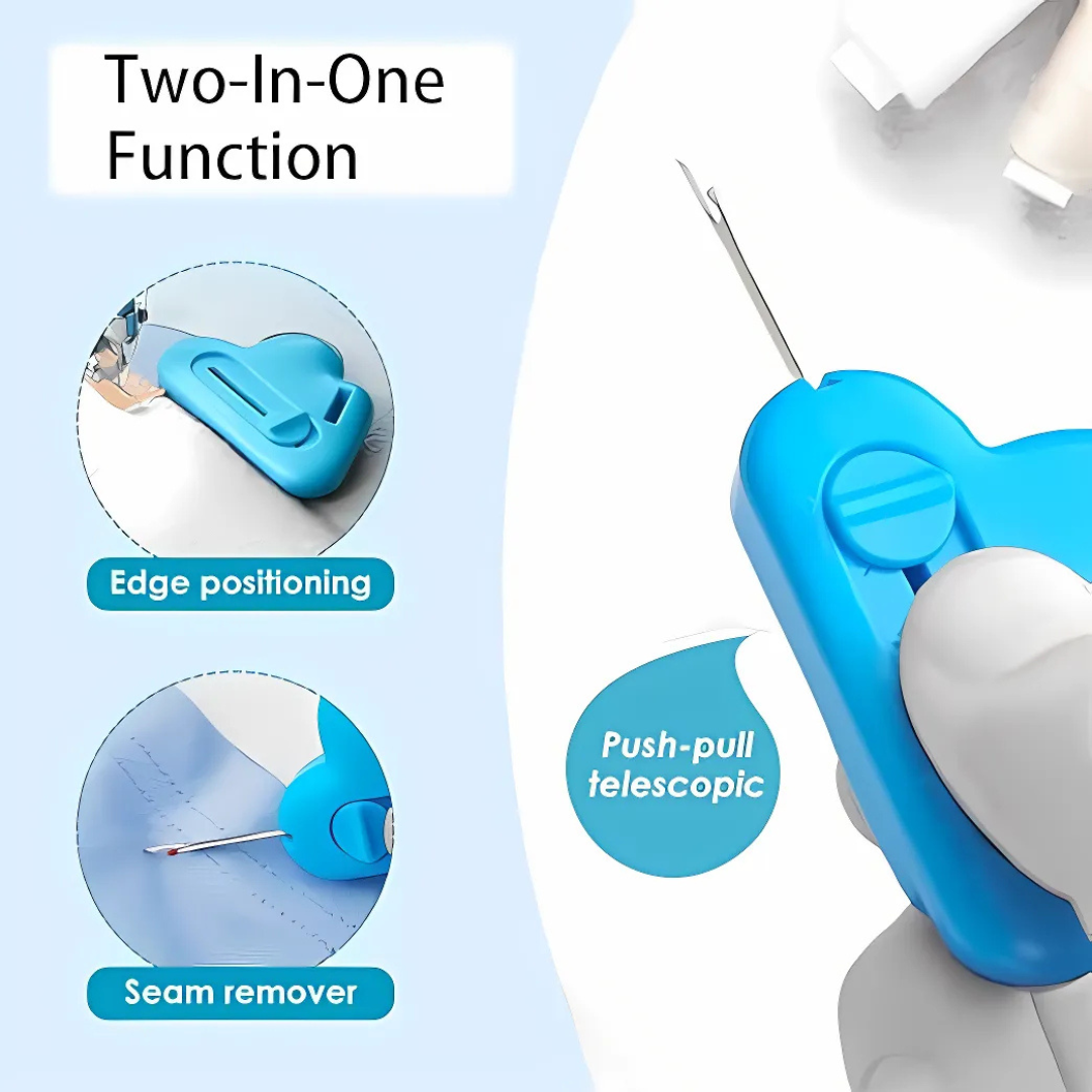 SewingTool- 2 in 1 Säädettävä Ompelunohjain Ja Sisäänrakennettu Sauman Ripper Työkalu