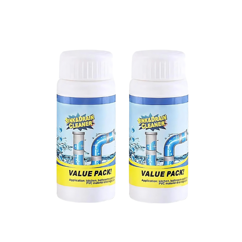 Cleaner Pro° PipeCleaner 1+1 ILMAINEN: Pesuallas Ja Viemäri Putken Puhdistusjauhe