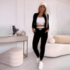Icone™ OutfitSet: Naisten Takki, Tankkitoppi Ja Housut, Rento Asukokonaisuus