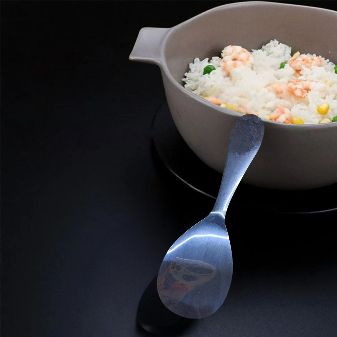 Globetrek° RiceSpoon - Tarttumaton Ruostumaton Teräs Riisi Tarjoilulusikka