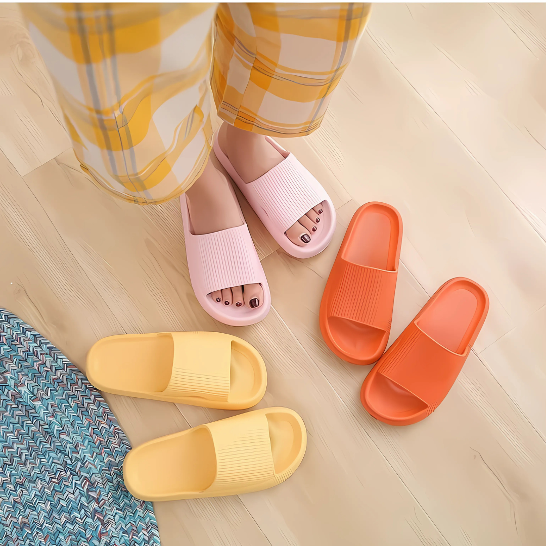Happy™ ComfySlippers 1+1 ILMAINEN: Luistamattomat, Erittäin Pehmeät Ja Mukavat Tossut
