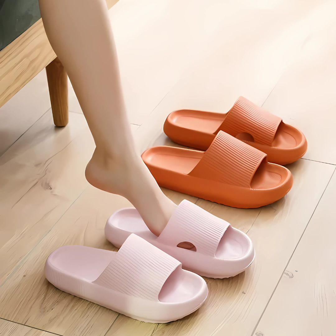 Happy™ ComfySlippers 1+1 ILMAINEN: Luistamattomat, Erittäin Pehmeät Ja Mukavat Tossut