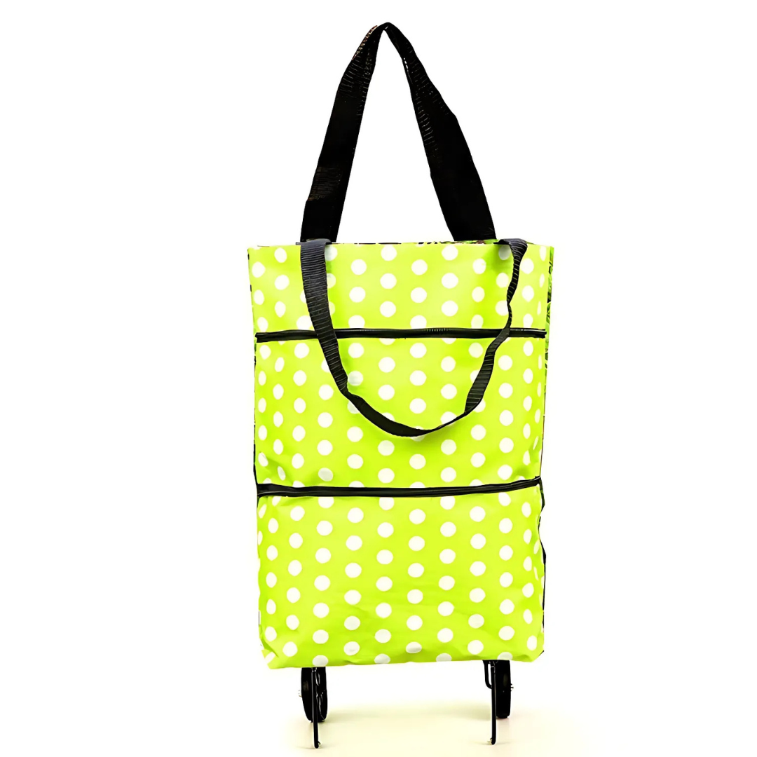 Icone™ GroceryBag 1+1 ILMAINEN: Suuri Kapasiteetti Ostoskassi Taitettavilla Pyörillä