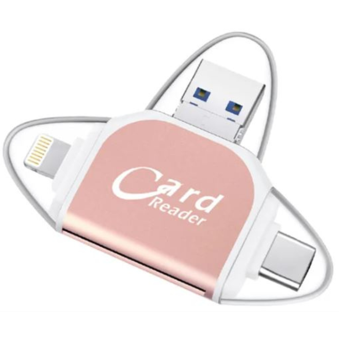 CardReader - Moni-Porttin 4 Sisään 1 Universal SD TF-Kortinlukija