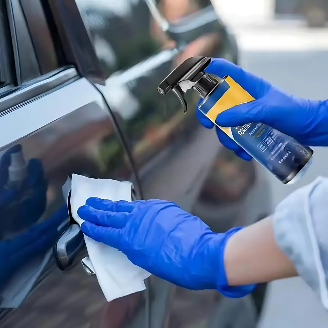 ShineProtect 1+1 ILMAINEN: Puhdistaa Kiilto Suojaa Auton Pinnoitesuihke