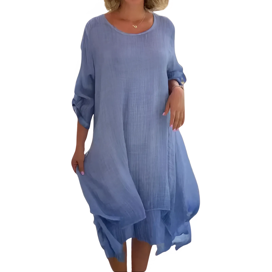 Icone™ LooseDress: Yksinkertainen Hengittävä Löysä Istuvuus Mekko