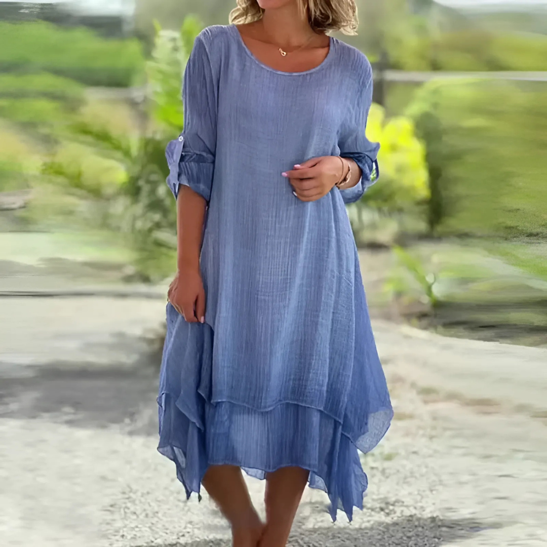 Icone™ LooseDress: Yksinkertainen Hengittävä Löysä Istuvuus Mekko
