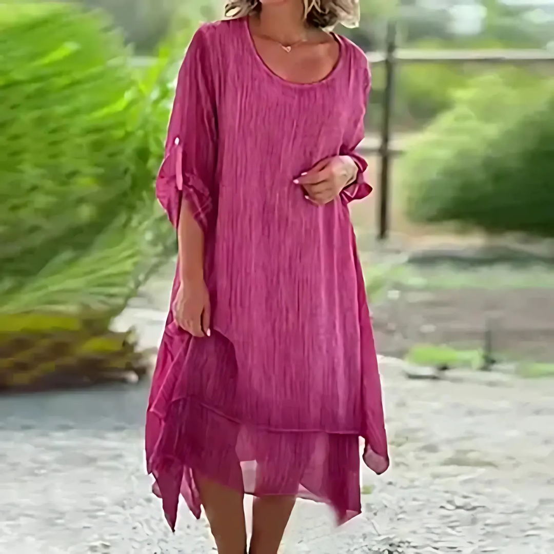 Icone™ LooseDress: Yksinkertainen Hengittävä Löysä Istuvuus Mekko
