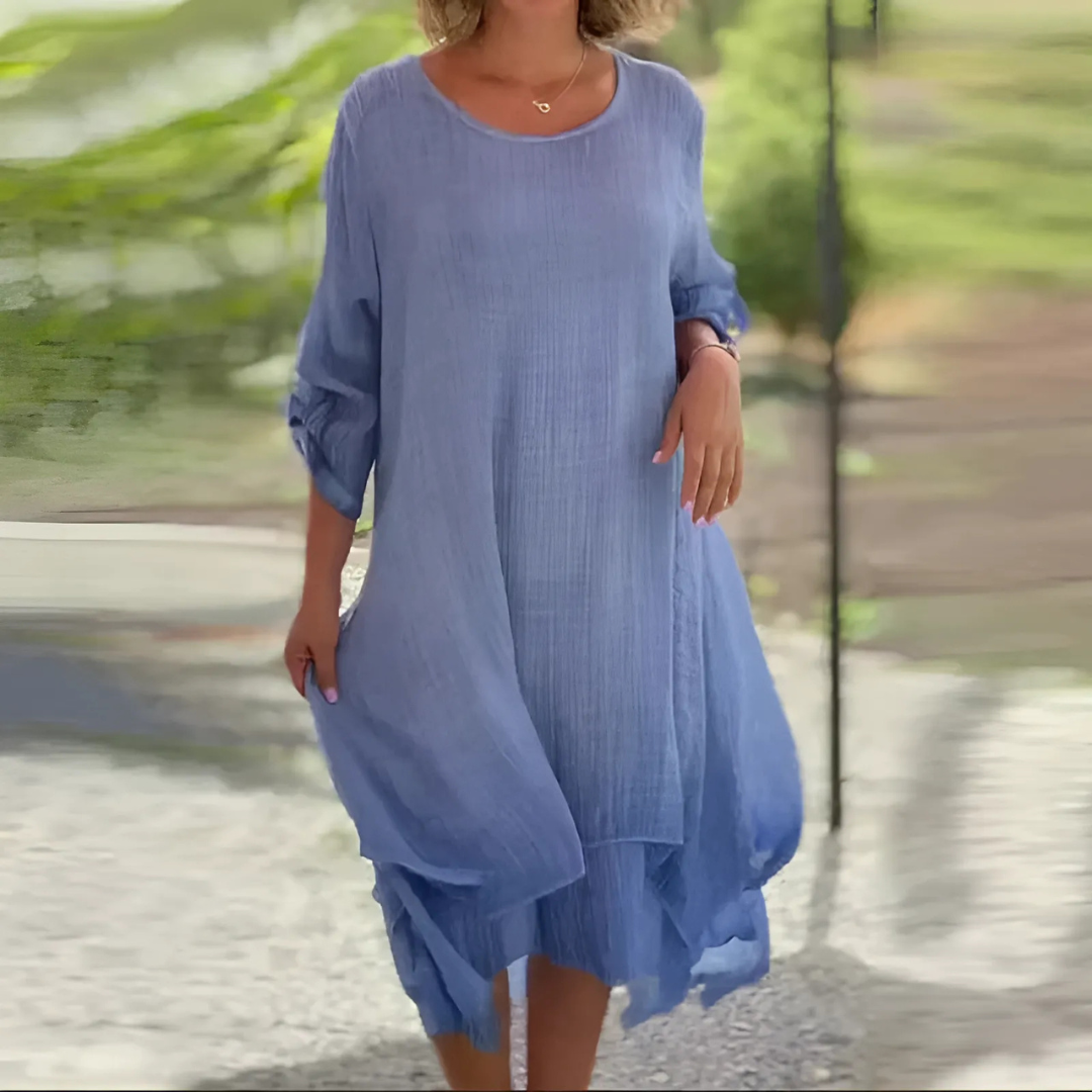 Icone™ LooseDress: Yksinkertainen Hengittävä Löysä Istuvuus Mekko