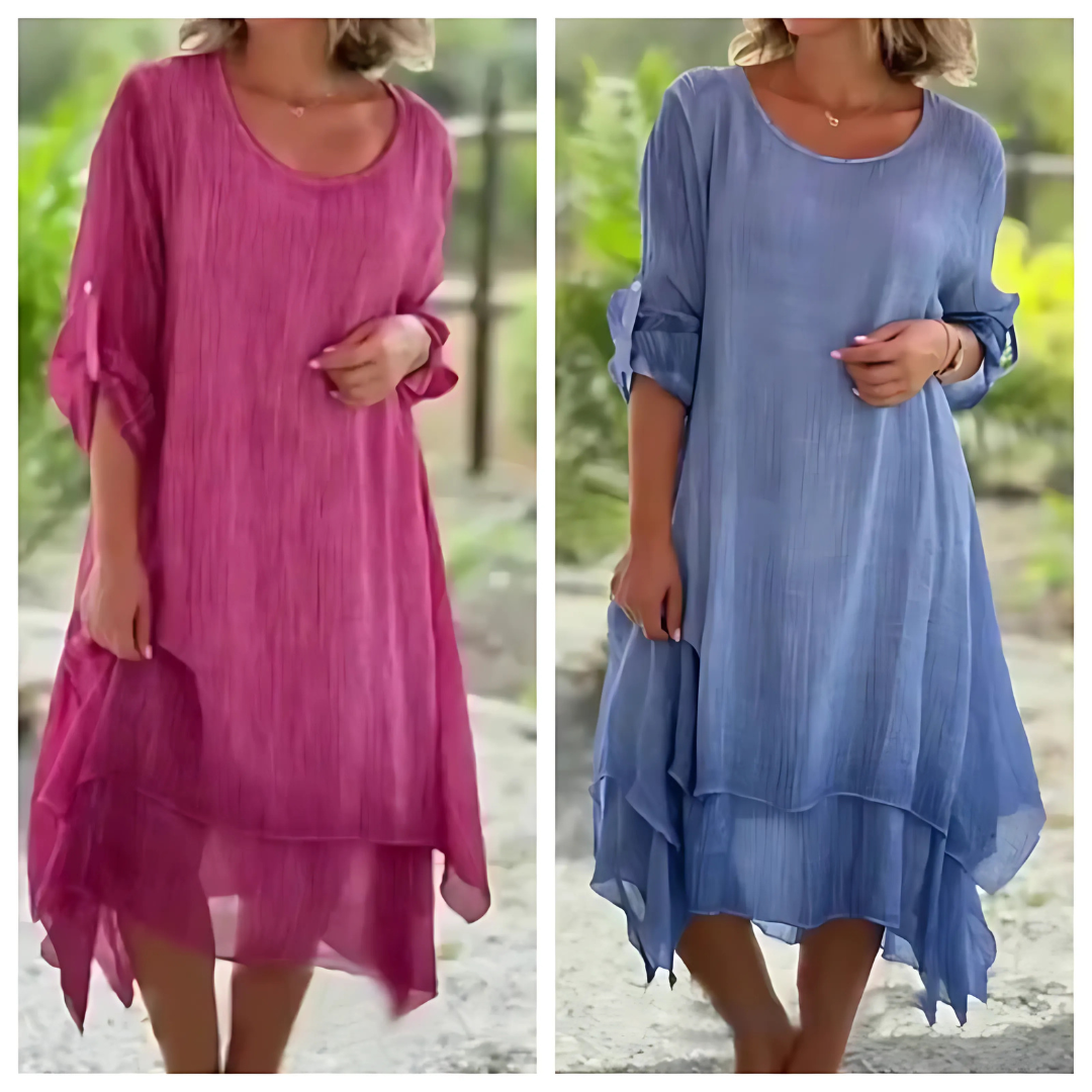 Icone™ LooseDress: Yksinkertainen Hengittävä Löysä Istuvuus Mekko