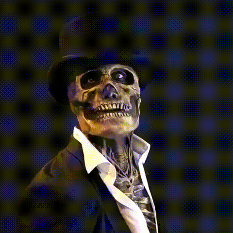 SkeletonMask: Realistinen Pelottava Luuranko Halloween-Naamio Asu