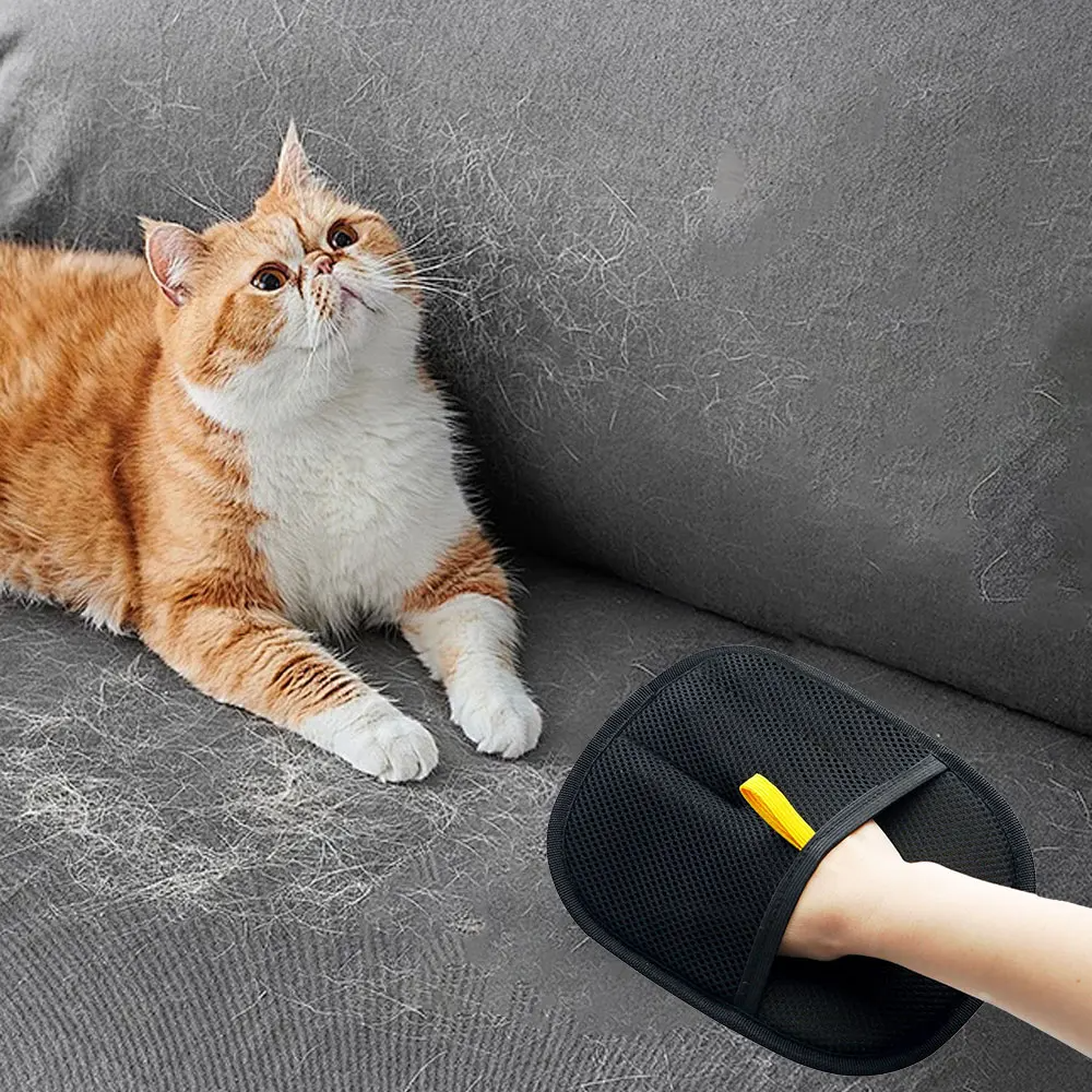 DogCatFri™ CleaningGloves 1+1 ILMAINEN: Sähköstaattiset Lemmikkieläinten Karvanpoisto Käsineet