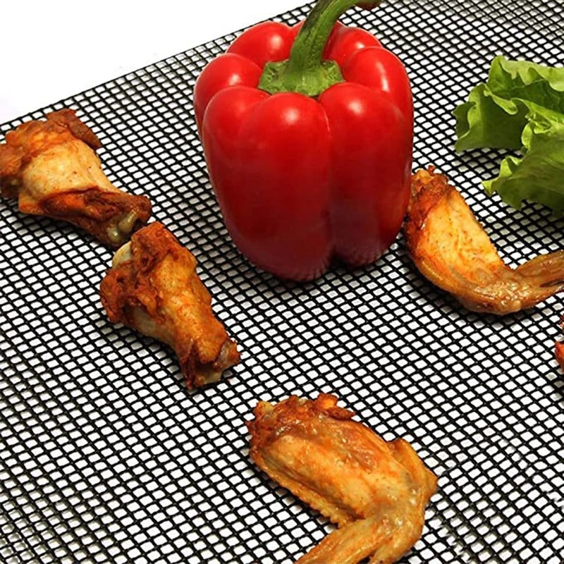Globetrek° GrillNet: Uudelleenkäytettävä, Lämmönkestävä, Tarttumaton BBQ-Grilliverkko