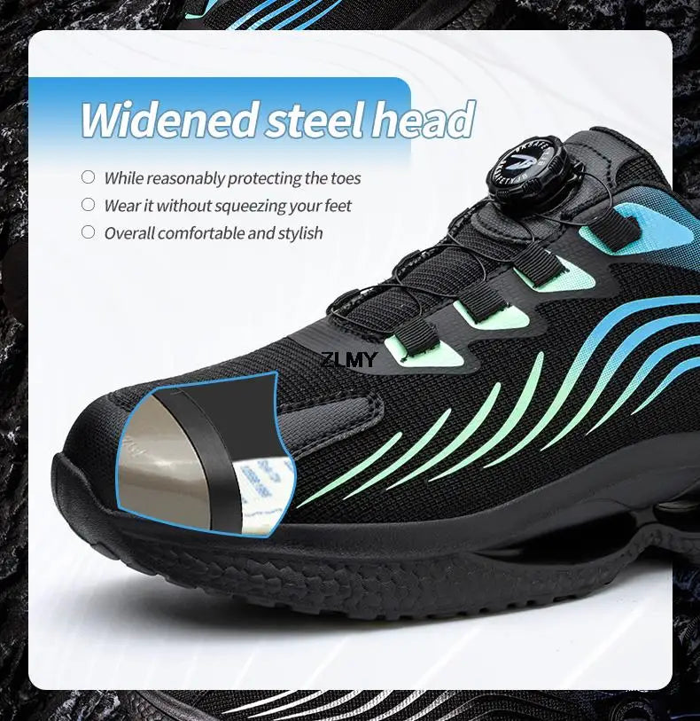 Happy™ SmashShoes: Miesten Iskunkestävät Turvakengät