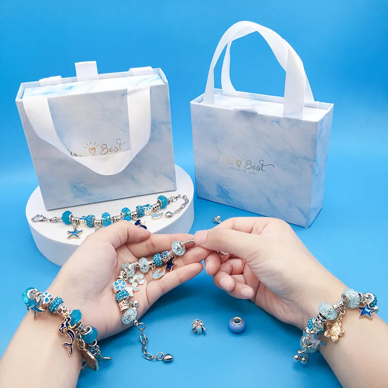 Jewelance™ BraceletKit - Tee-Se-Itse- Korujen Riipus - Tekosarja