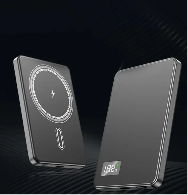 MagneticCharger - 3-in-1 Nopea  Magneettinen Laturi, Kannettava Virtapankki