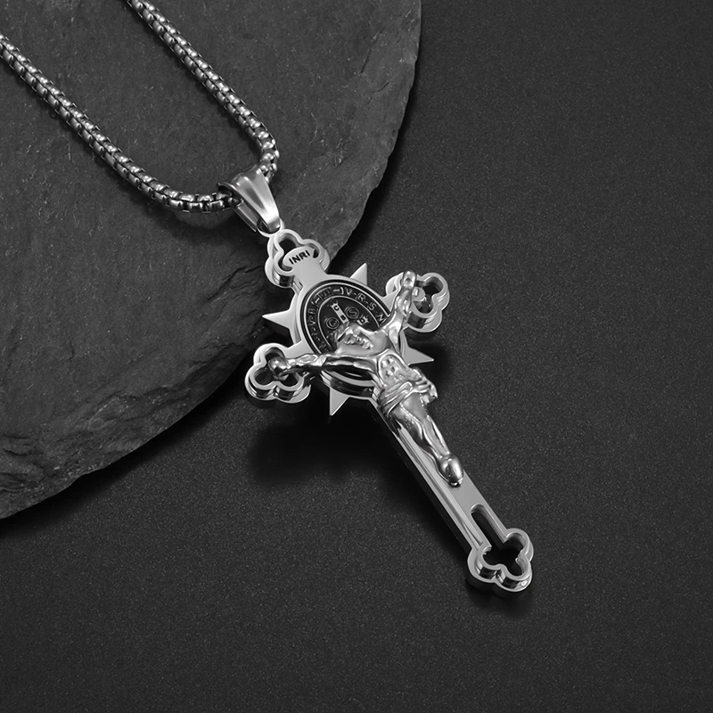 Jewelance™ CrossProtection 1+1 ILMAINEN: Hengellinen Suojaus Ristiriipus Kaulakoru Lahjapakkauksessa