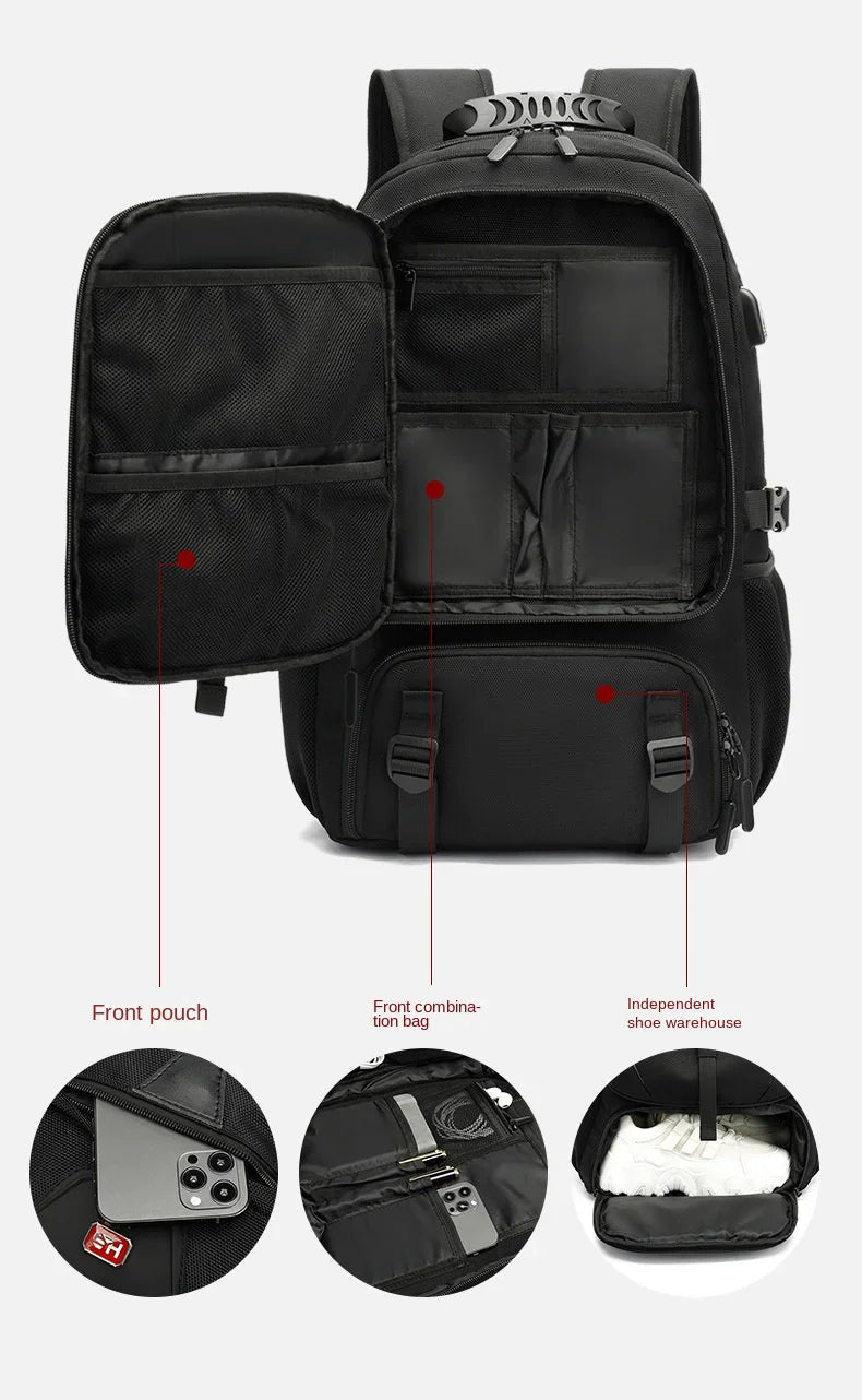 Icone™ Travel Backpack - Suurikapasiteettinen Laajennettava Reppu