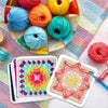 CrochetCards: Neliö Neulominen Virkattu Opas Kortit Set